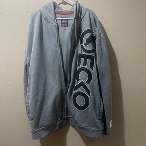 Ecko Unltd Gray Zip-Up Hoodie 4XL